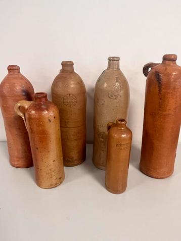 Antieke mineraalwater/jenever kruiken collectie beschikbaar voor biedingen