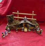 Kerststal mini set - Handbeschilderd Keramiek, Ophalen of Verzenden, Zo goed als nieuw, Beeldje, Replica of Model