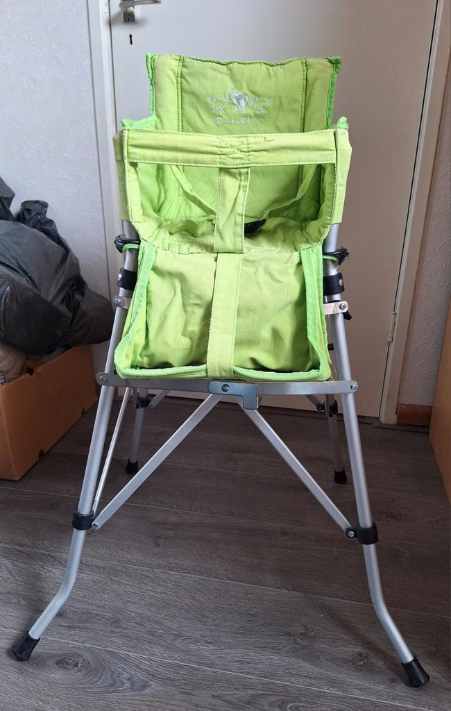 Bambino Opklapbare Kinderstoel - Groen, Kinderen en Baby's, Kinderstoelen, Gebruikt, Inklapstoel, Gordel(s), Ophalen of Verzenden