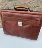 Retro Attache tas laptop koffer diplomate tas groot 42x32x16, Gebruikt, Bruin, Aktetas of Boekentas, Leer