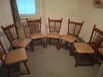 6 Oirschotse eiken eetkamer stoelen Vintage, Antiek en Kunst, Ophalen
