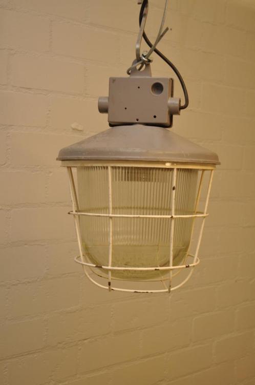 Industriële kooilampen stalen kooi lamp lampen vintage, Huis en Inrichting, Lampen | Hanglampen, Gebruikt, Ophalen of Verzenden