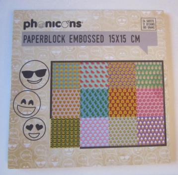 Zi07 PAPIER OM MEE TE KNUTSELEN EN VERSIEREN SMILEYS 24 BLZ beschikbaar voor biedingen