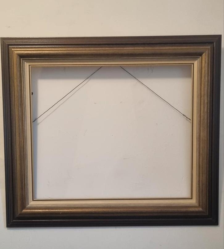 Klassieke houten schilderijlijst – 70,5  80,5 cm, Huis en Inrichting, Woonaccessoires | Lijsten, Zo goed als nieuw, 50 tot 75 cm