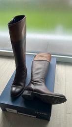 Prachtige kwaliteits leren laarzen Tremp 37 met lage hak., Hoge laarzen, Bruin, Ophalen of Verzenden, Zo goed als nieuw
