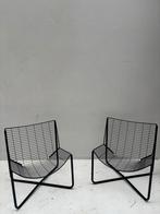 Vintage Niels Gammelgaard ikea draadstoelen, Huis en Inrichting, Stoelen, Ophalen, Gebruikt, Zwart, Twee
