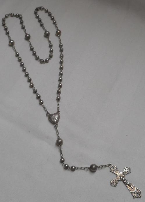 Zilveren antieke rozenkrans nr.1153, Sieraden, Tassen en Uiterlijk, Antieke sieraden, Overige typen, Zilver, Verzenden