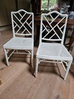 Jonathan adler faux bamboe chippendale stoelen, Ophalen, Zo goed als nieuw, Grijs