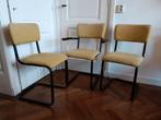3 buisframe stoelen Gispen stijl, Huis en Inrichting, Stoelen, Ophalen, Gebruikt, Overige kleuren, Drie