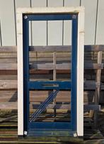 Hardhouten deur met kozijn, Doe-het-zelf en Verbouw, 215 cm of meer, Nieuw, Buitendeur, Hout