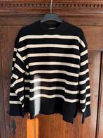 Oysho trui zwart beige creme gestreept maat XS 34, Oysho, Zwart, Ophalen of Verzenden, Zo goed als nieuw