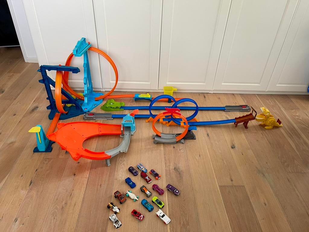 Hot Wheels diverse banen, Ophalen of Verzenden, Gebruikt, Handmatig, Hot Wheels