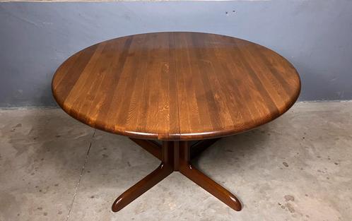 Niels Otto Moller Deens design ronde eettafel mid century, Huis en Inrichting, Tafels | Eettafels, Zo goed als nieuw, 100 tot 150 cm