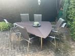 Tuinset, Tuin en Terras, Tuinsets en Loungesets, Ophalen, 6 zitplaatsen, Bijzettafel, Zo goed als nieuw