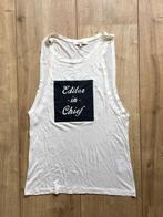 Z.g.a.n. Tanktop van Nikkie 'Editor in Chief', maat 32 / 34, Kleding | Dames, Tops, Wit, Ophalen of Verzenden, Zo goed als nieuw