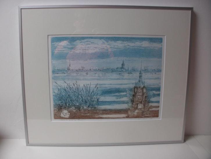 Frans de Winter Vianen 1995 eigen druk ets 14/35, Antiek en Kunst, Kunst | Etsen en Gravures, Ophalen