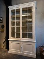 Schitterende hoge vitrinekast | buffetkast | boekenkast, 200 cm of meer, Ophalen of Verzenden, Landelijk, 25 tot 50 cm