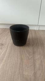 Zwarte Bloempot - 13cm, Huis en Inrichting, Woonaccessoires | Vazen, Ophalen, Overige materialen, Zwart, Zo goed als nieuw