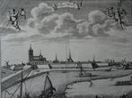 Gravure zicht op stad Tholen Zeeland Smallegange 1696, Antiek en Kunst, Kunst | Etsen en Gravures, Verzenden