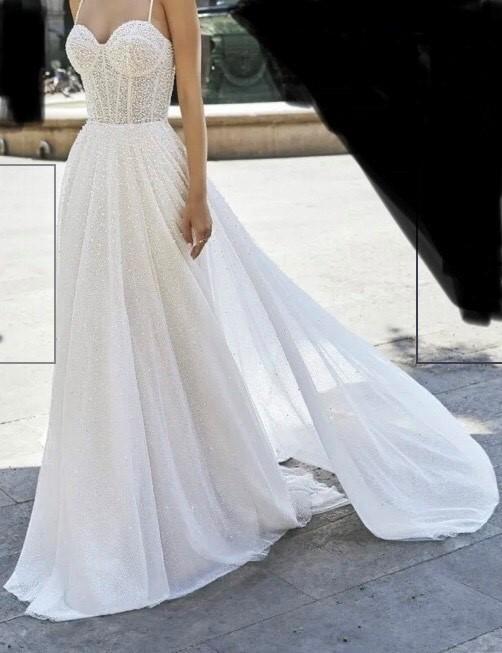 spectaculaire galajurk, Kleding | Dames, Gelegenheidskleding, Nieuw, Galajurk, Maat 42/44 (L), Wit, Ophalen