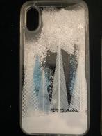 Kerstbomen wit met bewegend sneeuw sneeuwbol telefoonhoesje, Ophalen of Verzenden, Nieuw, IPhone X