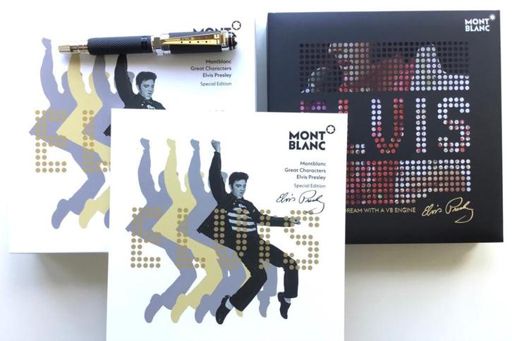 Montblanc Special Ed. Vulpen Great Characters Elvis Presley, Verzamelen, Pennenverzamelingen, Zo goed als nieuw, Vulpen, Mont Blanc