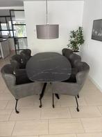 Deense ovale keramische eetkamertafel 220x110cm, Ophalen, 100 tot 150 cm, 200 cm of meer, Zo goed als nieuw