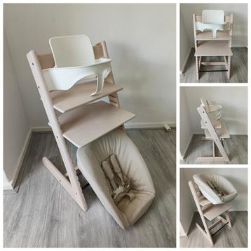 Stokke Tripp Trapp whitewash met babyset en newbornset  beschikbaar voor biedingen