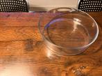 schaal van glas, Gebruikt, Schaal, Rond, Ophalen of Verzenden