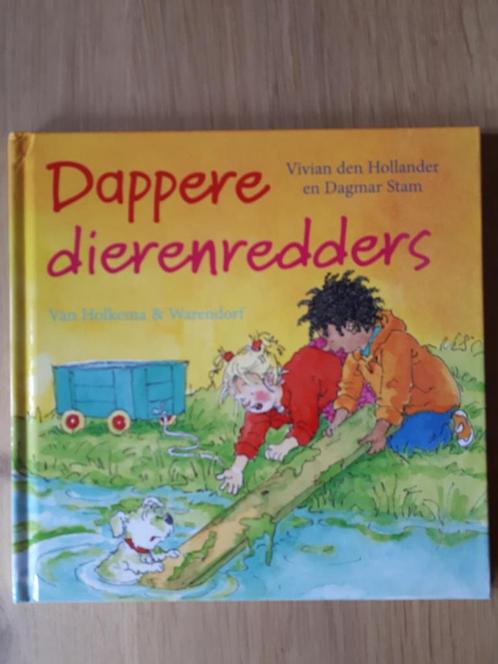 Vivian den Hollander - Dappere dierenredders / als nieuw, Boeken, Kinderboeken | Kleuters, Zo goed als nieuw, Ophalen of Verzenden