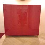 Besta kast met rode deuren, Ophalen, Met deur(en), 100 tot 150 cm, Zo goed als nieuw
