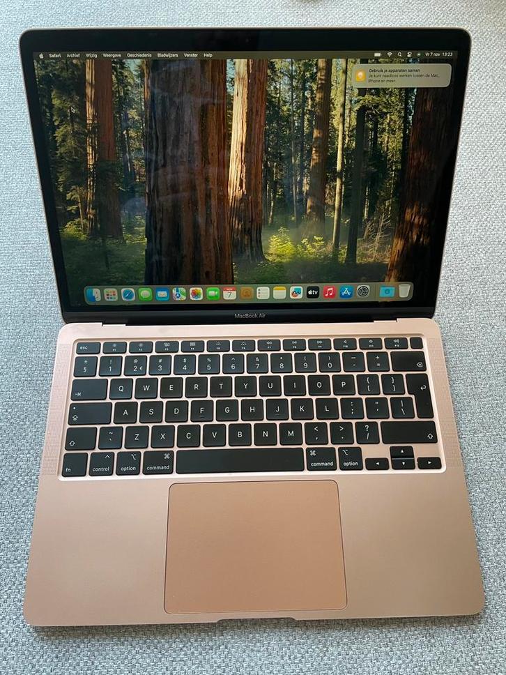 Macbook Air Retina 2020 Rose goud, Computers en Software, Apple Macbooks, Zo goed als nieuw, MacBook Air, 13 inch, Minder dan 2 Ghz