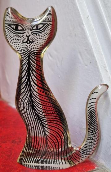 Lucite Design SIAMESE CAT by Abraham Palatnik (1928-2020) beschikbaar voor biedingen