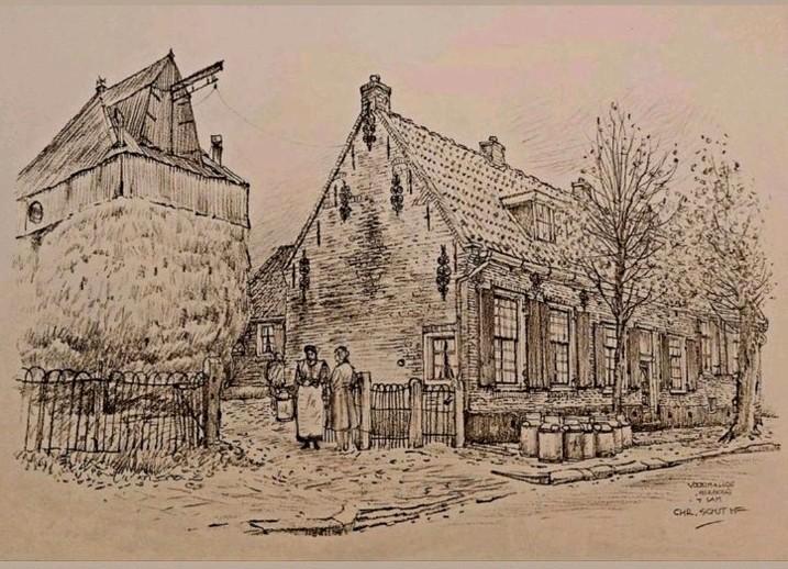 Bunschoten ... De Stadsboerderij ..., Antiek en Kunst, Kunst | Tekeningen en Foto's, Ophalen of Verzenden