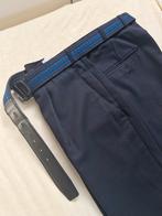 Nette herenpantalon maat 50 met riem, Ophalen of Verzenden, Zo goed als nieuw, Maat 48/50 (M), Blauw