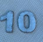 Metalen Huisnummer 10 Wanddecoratie, Ophalen of Verzenden, Gebruikt