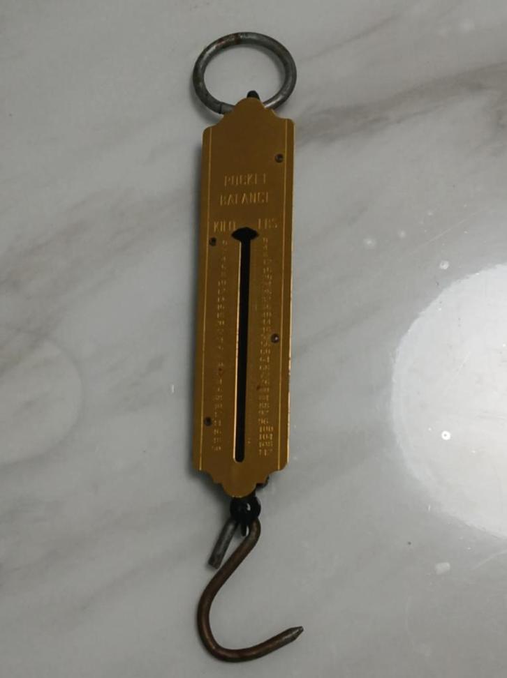 Benson Unster Pocket Balance - Maximaal 50 kilo, Antiek en Kunst, Antiek | Gereedschap en Instrumenten, Ophalen of Verzenden