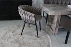 A&B DESIGN Wave chair Eetkamerstoel Zand/Taupe set van 2