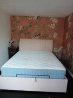 Bed met opbergruimte 160x200 roze, Ophalen, Tweepersoons, Zo goed als nieuw, 200 cm