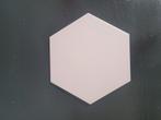 Lichtroze Hexagon tegels, nieuw in doos, Ophalen, Nieuw, Minder dan 20 cm, Minder dan 5 m²