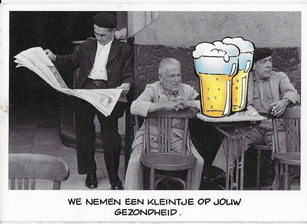 gelopen Ansichtkaart ( 4265 ) We nemen een kleintje, Ophalen of Verzenden, 1980 tot heden, Ongelopen