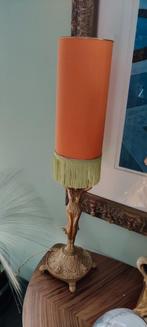 Vintage tafellamp oranje kap, Huis en Inrichting, Lampen | Tafellampen, Ophalen, Zo goed als nieuw, Minder dan 50 cm