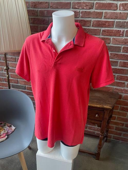 Heren Polo van SuperDry maat 2XL XXL, Kleding | Heren, Grote Maten, Zo goed als nieuw, Shirt, Rood, Ophalen of Verzenden