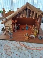 te koop prachtige kerst stal  met verlichting  en beeldjes, Ophalen of Verzenden