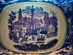Antiek Victoria Ironstone Porselein Set Blauw Wit, Antiek en Kunst, Ophalen