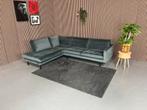 GRATIS LEVERING Velvet Hoekbank Blauw 265x215 REFURBISHED, 250 tot 300 cm, Ophalen of Verzenden, Zo goed als nieuw, 150 cm of meer