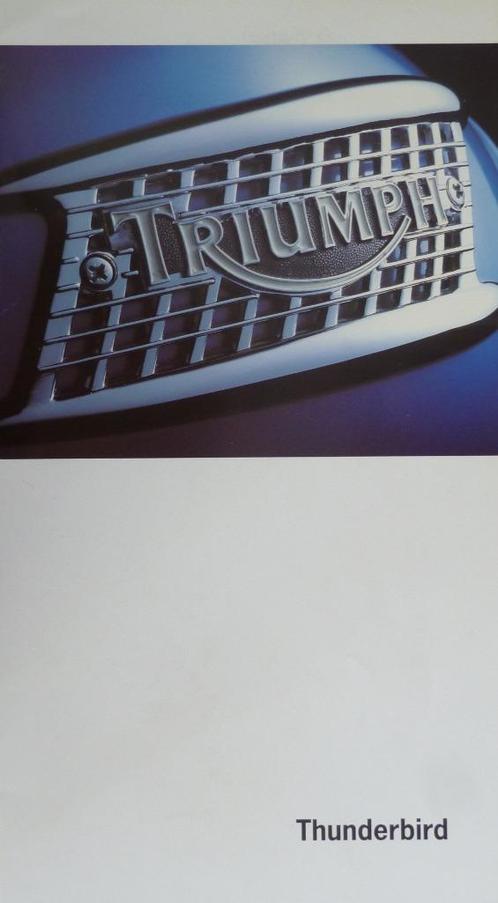Folder TRIUMPH Thunderbird 1995 + Prijslijst, Motoren, Handleidingen en Instructieboekjes, Triumph, Verzenden