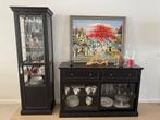 Sideboard and display cabinet, Huis en Inrichting, Kasten | Vitrinekasten, Ophalen, Gebruikt, 100 tot 150 cm, 150 tot 200 cm