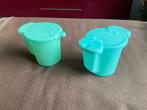 Tupperware melkkannetje en suikerpotje, Ophalen of Verzenden, Gebruikt, Groen, Beker of Kan