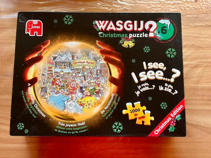 Wasgij Puzzel || Christmas #6 || 1000 Stukjes, Hobby en Vrije tijd, Denksport en Puzzels, Zo goed als nieuw, 500 t/m 1500 stukjes